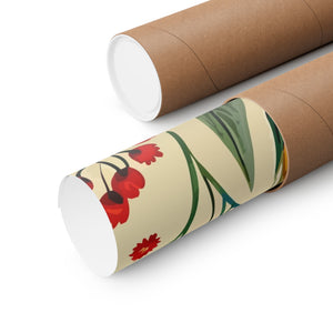 Folk Floral Pattern, Bulgarian Inspired 02 - 18 in x 24 in Matte Poster