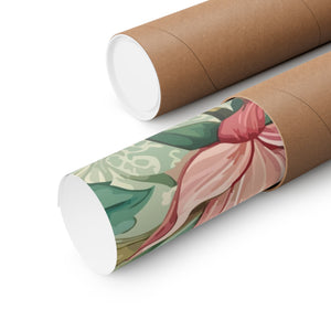Folk Floral Pattern, Burmese Inspired 02 - 18 in x 24 in Matte Poster