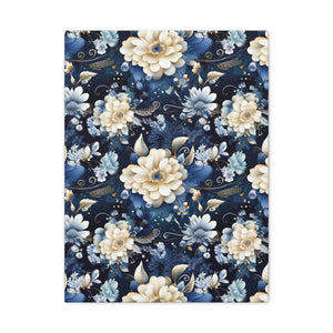 Nocturnal Bloom Pattern 001 - 18 in x 24 in Matte Canvas, Stretched, 1.25 in