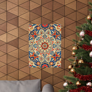 Folk Floral Pattern, Moroccan Inspired 01 - 18 in x 24 in Matte Poster