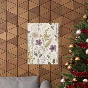 Wildflowers Pattern 060 - 18 in x 24 in Matte Poster