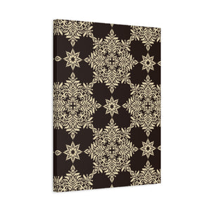 Damask Pattern 015 - 18 in x 24 in Matte Canvas, Stretched, 1.25 in