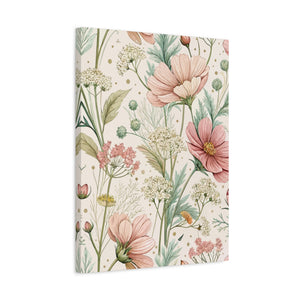 Wildflowers Pattern 151 - 18 in x 24 in Matte Canvas, Stretched, 1.25 in