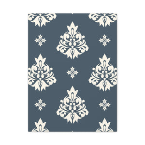 Damask Pattern 035 - 18 in x 24 in Matte Canvas, Stretched, 1.25 in