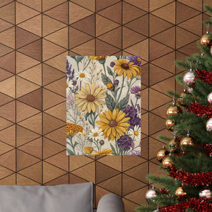Wildflowers Pattern 028 - 18 in x 24 in Matte Poster