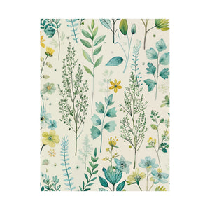 Folk Floral Pattern, Finnish Inspired 02 - 18 in x 24 in Matte Poster