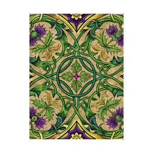 Folk Floral Pattern, Celtic Inspired 01 - 18 in x 24 in Matte Poster