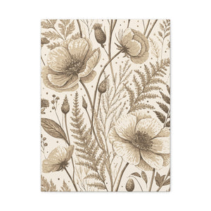 Wildflowers Pattern 099 - 18 in x 24 in Matte Canvas, Stretched, 1.25 in