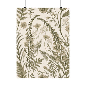 Wildflowers Pattern 084 - 18 in x 24 in Matte Poster
