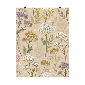 Wildflowers Pattern 067 - 18 in x 24 in Matte Poster