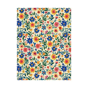 Mexican Floral Fiesta Pattern 006 - 18 in x 24 in Matte Poster