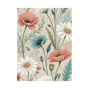 Wildflowers Pattern 105 - 18 in x 24 in Matte Poster