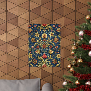 Folk Floral Pattern, Iranian Inspired 02 - 18 in x 24 in Matte Poster