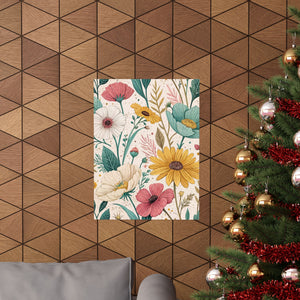 Wildflowers Pattern 108 - 18 in x 24 in Matte Poster