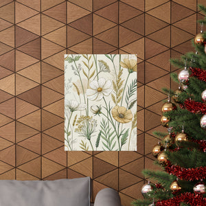 Wildflowers Pattern 042 - 18 in x 24 in Matte Poster