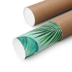 Folk Floral Pattern, Caribbean Inspired 01 - 18 in x 24 in Matte Poster