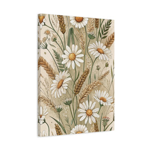 Wildflowers Pattern 132 - 18 in x 24 in Matte Canvas, Stretched, 1.25 in