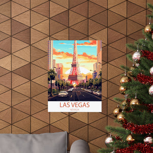 Famous Travel Destinations - Las Vegas, Nevada - 18 in x 24 in Matte Poster