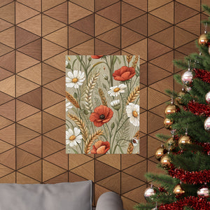 Wildflowers Pattern 141 - 18 in x 24 in Matte Poster