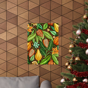 Folk Floral Pattern, Mayan Inspired 01 - 18 in x 24 in Matte Poster