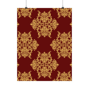 Damask Pattern 020 - 18 in x 24 in Matte Poster