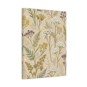 Wildflowers Pattern 068 - 18 in x 24 in Matte Canvas, Stretched, 1.25 in