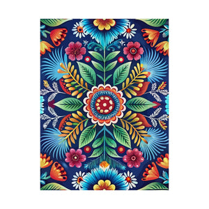 Folk Floral Pattern, Polish Inspired 03 - 18 in x 24 in Matte Poster