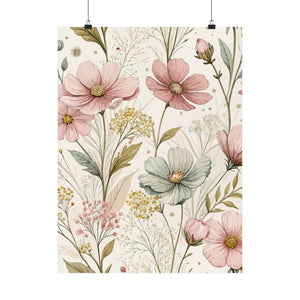 Wildflowers Pattern 152 - 18 in x 24 in Matte Poster