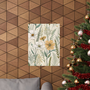 Wildflowers Pattern 041 - 18 in x 24 in Matte Poster