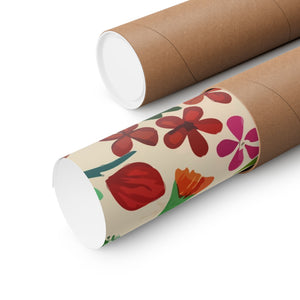 Folk Floral Pattern, Mexican Inspired 04 - 18 in x 24 in Matte Poster