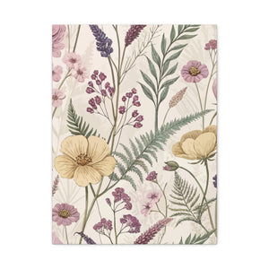 Wildflowers Pattern 101 - 18 in x 24 in Matte Canvas, Stretched, 1.25 in