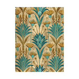 Folk Floral Pattern, Egyptian Inspired 01 - 18 in x 24 in Matte Poster