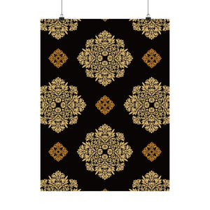 Damask Pattern 030 - 18 in x 24 in Matte Poster