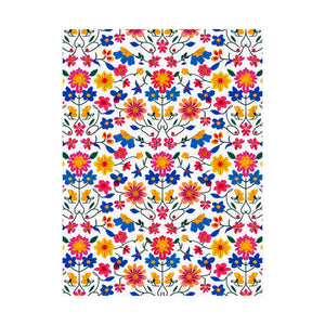 Mexican Floral Fiesta Pattern 020 - 18 in x 24 in Matte Poster