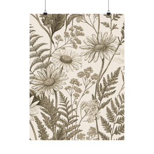 Wildflowers Pattern 175 - 18 in x 24 in Matte Poster