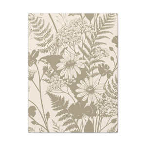 Wildflowers Pattern 125 - 18 in x 24 in Matte Canvas, Stretched, 1.25 in