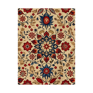 Folk Floral Pattern, Moroccan Inspired 09 - 18 in x 24 in Matte Poster