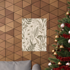 Wildflowers Pattern 048 - 18 in x 24 in Matte Poster