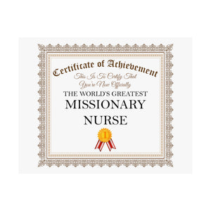 World's Greatest Missionary Nurse - 14 in x 11 in Matte Poster