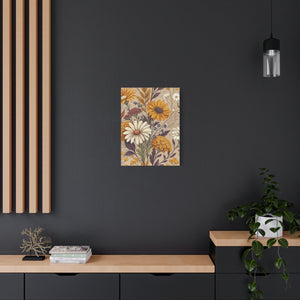 Wildflowers Pattern 023 - 18 in x 24 in Matte Canvas, Stretched, 1.25 in