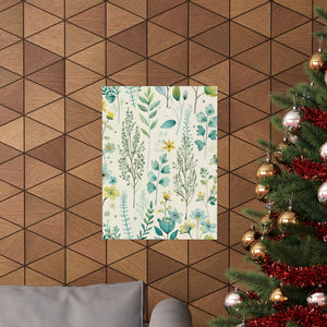 Folk Floral Pattern, Finnish Inspired 02 - 18 in x 24 in Matte Poster