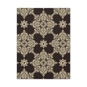 Damask Pattern 015 - 18 in x 24 in Matte Canvas, Stretched, 1.25 in
