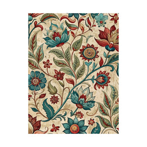 Folk Floral Pattern, Indian Inspired 03 - 18 in x 24 in Matte Poster