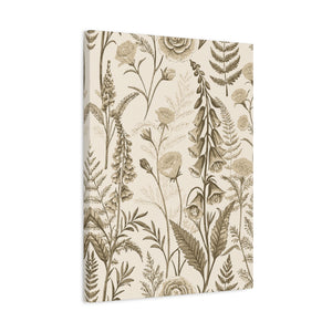 Wildflowers Pattern 083 - 18 in x 24 in Matte Canvas, Stretched, 1.25 in