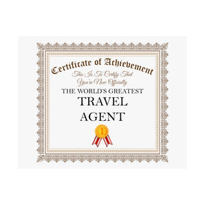 World's Greatest Travel Agent - 14 in x 11 in Matte Poster