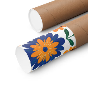 Mexican Floral Fiesta Pattern 016 - 18 in x 24 in Matte Poster