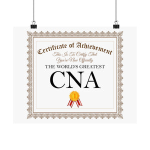 World's Greatest CNA - 14 in x 11 in Matte Poster