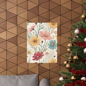 Wildflowers Pattern 107 - 18 in x 24 in Matte Poster