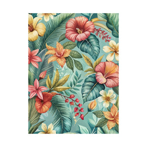 Folk Floral Pattern, Balinese Inspired 06 - 18 in x 24 in Matte Poster