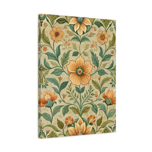 Folk Floral Pattern, Armenian Inspired 02 - 18 in x 24 in Matte Canvas, Stretched, 1.25 in